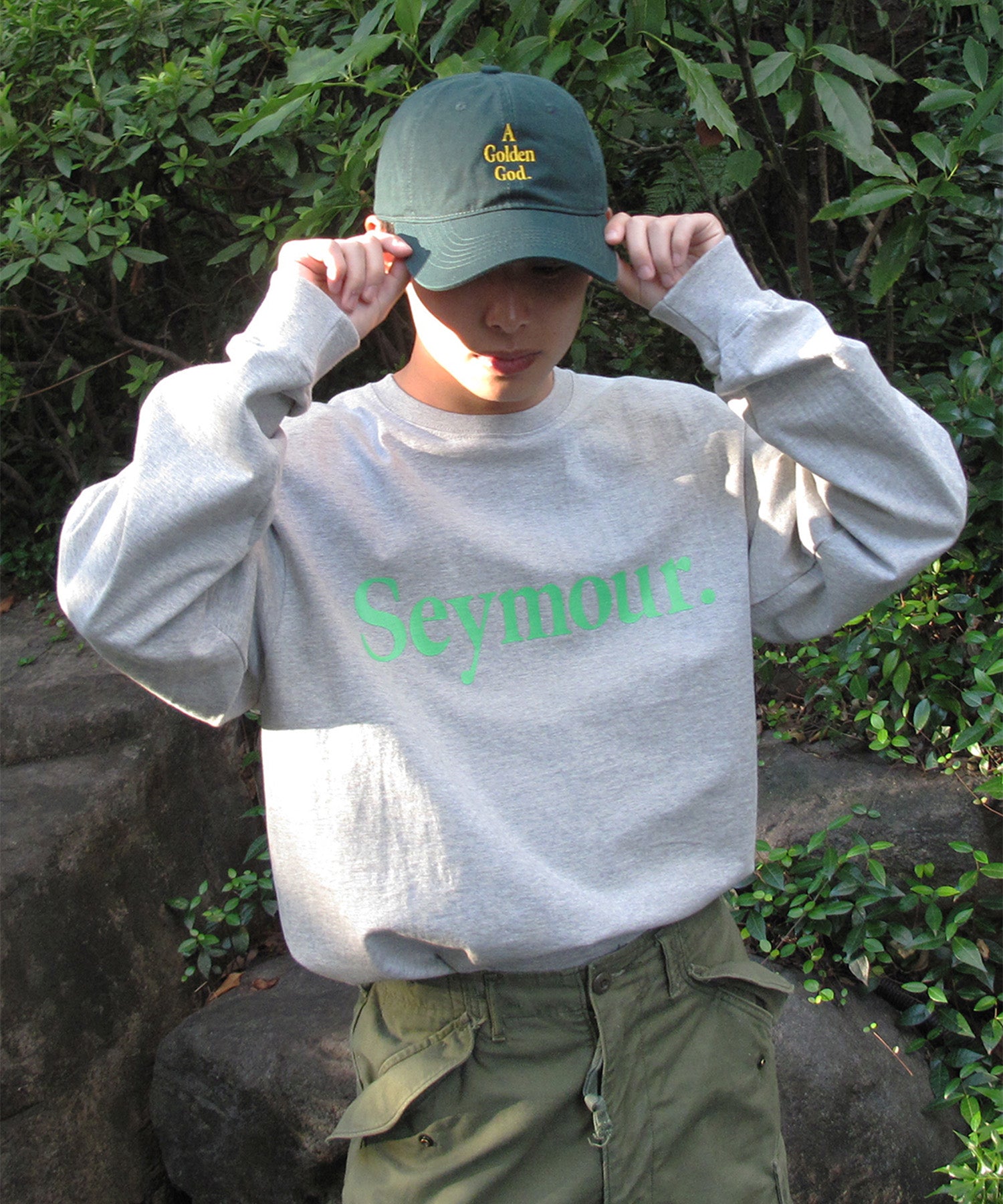 Seymour.“LOGO”厚重长袖 T 恤